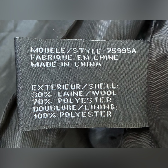 PLAID WOOL BLEND PEA COAT MAJORA - Picture 9 of 10